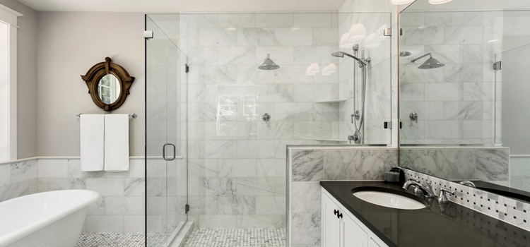 bathroom shower door installation in Arden-Arcade