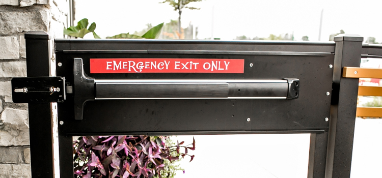 emergency push bar installation in Arden-Arcade